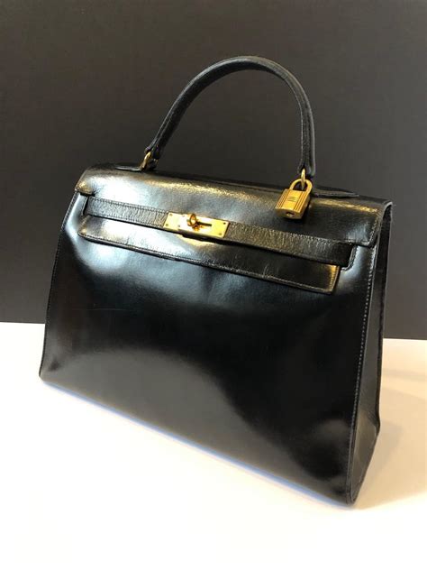 hermes box calf black